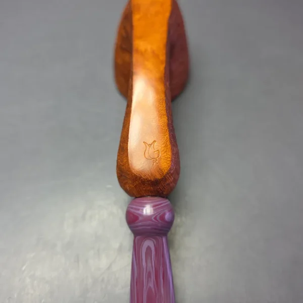 Nate Rose Sandblasted Long Shank Dublin Handmade Briar Pipe, New - Image 9