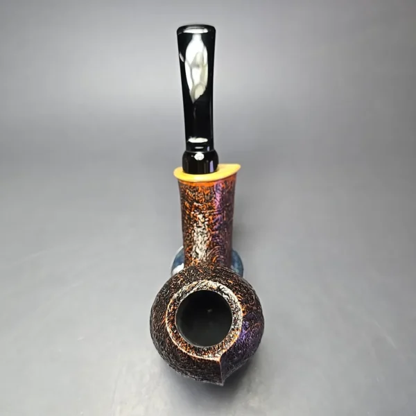 MBSD Briars Modern Masters 2 Sandblasted Blowfish w/ Boxwood Handmade Briar Pipe, New - Image 5