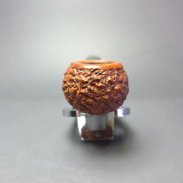 Don Carlos Two Note Partially Rusticated Squat Tomato Estate Briar Pipe, Italian Estates - Image 3