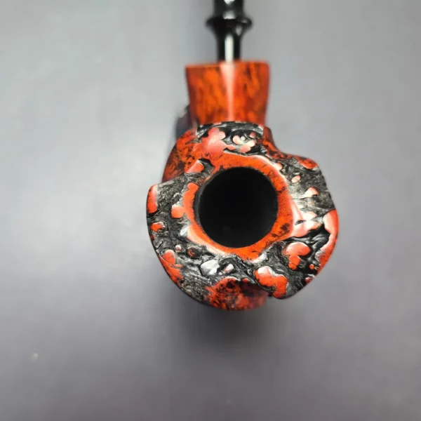 Nording Moss Partially Rusticated Freehand Estate Briar Pipe, Unsmoked - Image 7