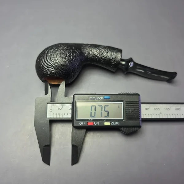 Buckeye Hand Made Sandblasted Slender Blowfish Briar Pipe, New - Image 10