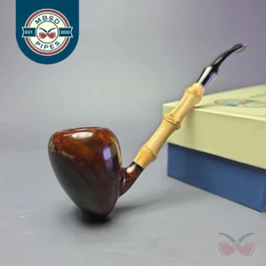 MBSD Briars Modern Masters 1 Smooth Peewit w/ Bamboo Briar Pipe, New