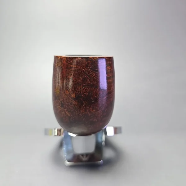 MBSD Briars Timeless Traditions 1 Smooth Billiard w/ Silver Handmade Briar Pipe, New - Image 4