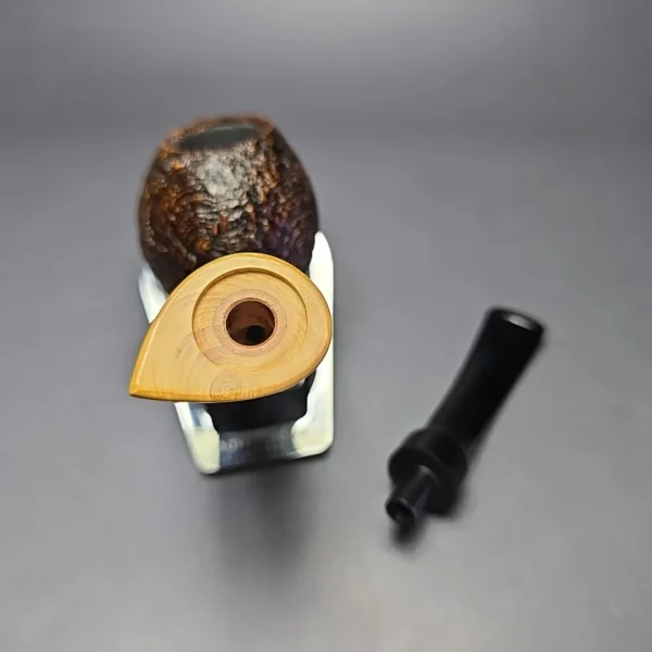 MBSD Briars Modern Masters 2 Sandblasted Blowfish w/ Boxwood Handmade Briar Pipe, New - Image 11