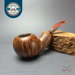 Chacom Reverse Calabash Matte Brown Smooth Apple Estate Briar Pipe, Unsmoked