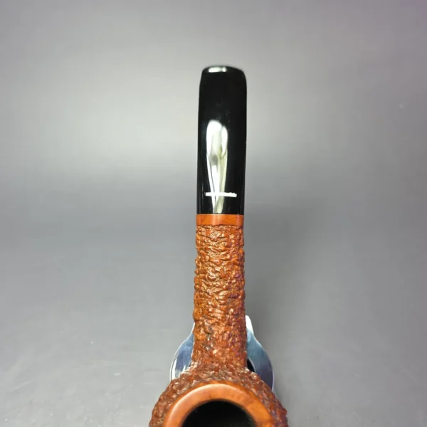 Don Carlos Two Note Partially Rusticated Squat Tomato Estate Briar Pipe, Italian Estates - Image 6