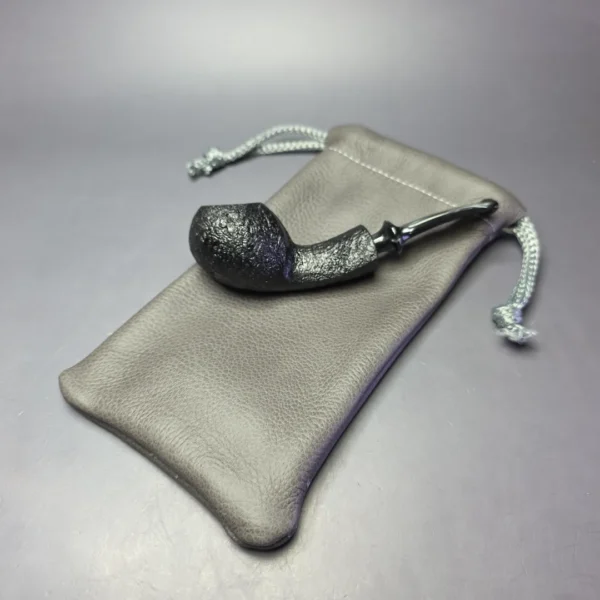 Buckeye Hand Made Sandblasted Slender Blowfish Briar Pipe, New - Image 12