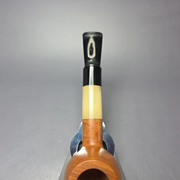 Gigi Design Smooth Lovat w/ Horn Estate Briar Pipe, Unsmoked, 9mm - Image 6