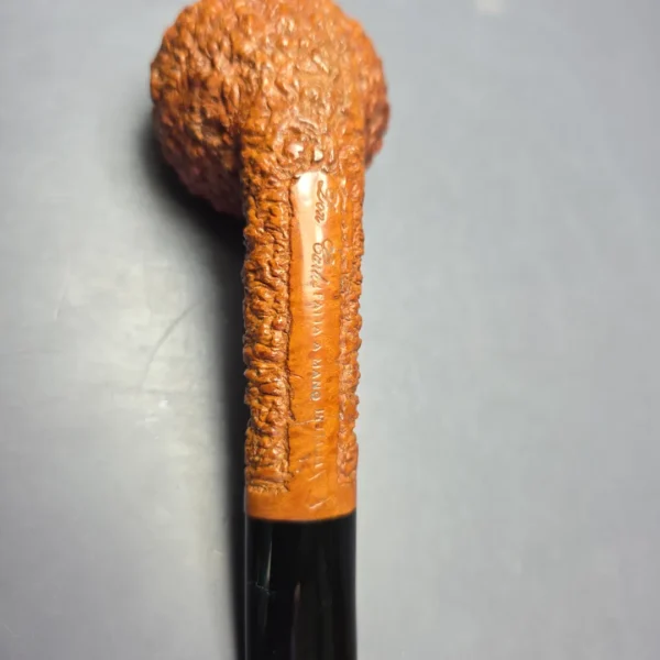 Don Carlos Two Note Partially Rusticated Squat Tomato Estate Briar Pipe, Italian Estates - Image 8