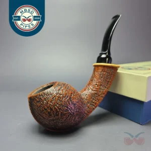MBSD Briars Modern Masters 2 Sandblasted Blowfish w/ Boxwood Handmade Briar Pipe, New