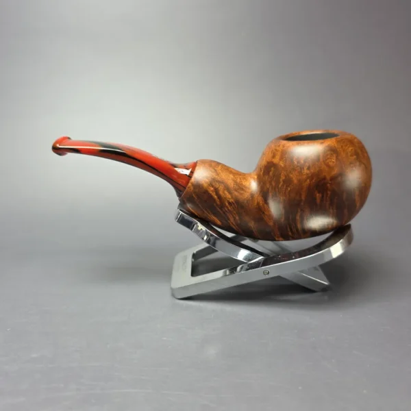 Chacom Reverse Calabash Matte Brown Smooth Apple Estate Briar Pipe, Unsmoked - Image 4