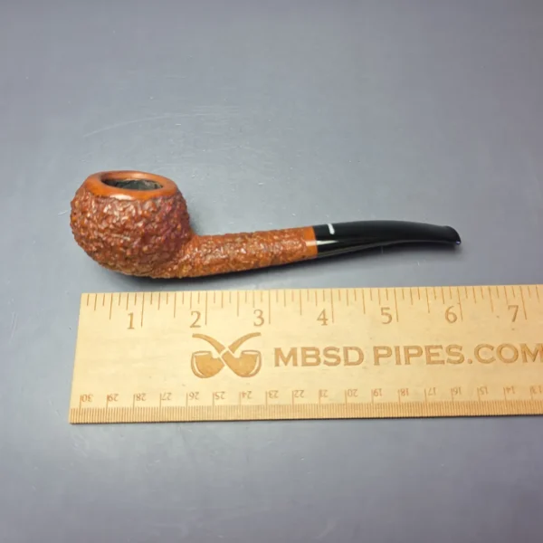 Don Carlos Two Note Partially Rusticated Squat Tomato Estate Briar Pipe, Italian Estates - Image 9