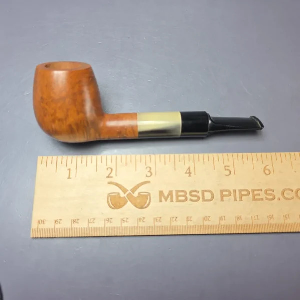 Gigi Design Smooth Lovat w/ Horn Estate Briar Pipe, Unsmoked, 9mm - Image 9