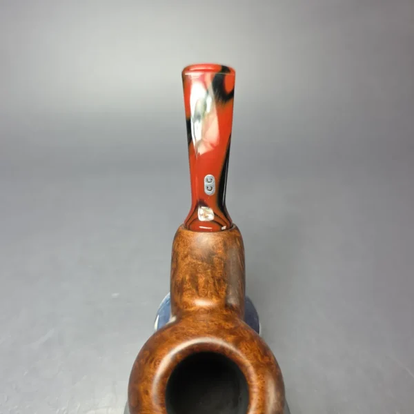 Chacom Reverse Calabash Matte Brown Smooth Apple Estate Briar Pipe, Unsmoked - Image 6