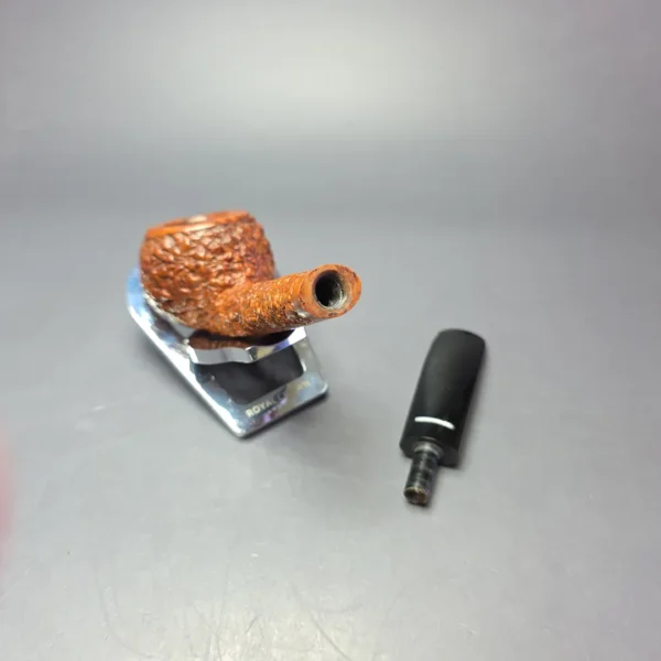 Don Carlos Two Note Partially Rusticated Squat Tomato Estate Briar Pipe, Italian Estates - Image 11
