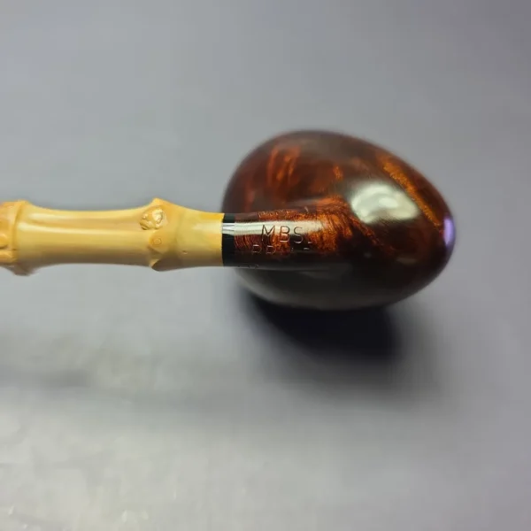 MBSD Briars Modern Masters 1 Smooth Peewit w/ Bamboo Briar Pipe, New - Image 9