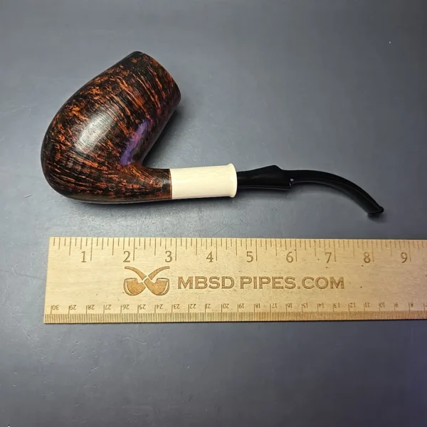Sean Reum Magnum Eggshell Sandblasted Egg w/ Ivorite Estate Briar Pipe, American Estates - Image 12