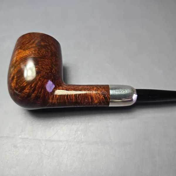 MBSD Briars Timeless Traditions 1 Smooth Billiard w/ Silver Handmade Briar Pipe, New - Image 11