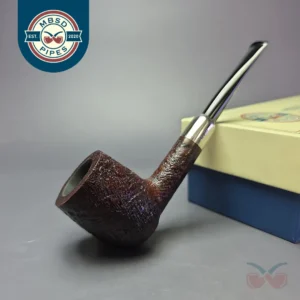 MBSD Briars Timeless Traditions 1 Sandblasted Billiard w/ Silver Handmade Briar Pipe, New