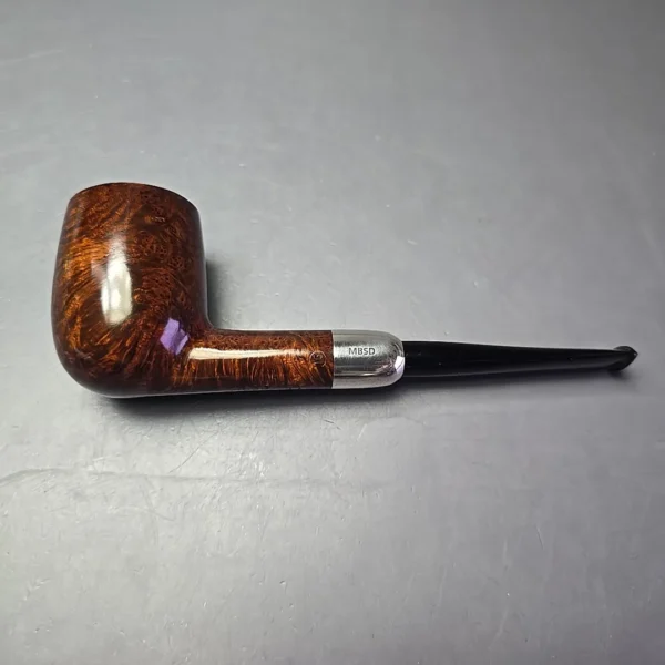 MBSD Briars Timeless Traditions 1 Smooth Billiard w/ Silver Handmade Briar Pipe, New - Image 12