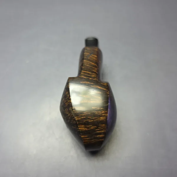 J Mouton Smooth Contrast Fugu Sitter Handmade Briar Pipe, New - Image 7