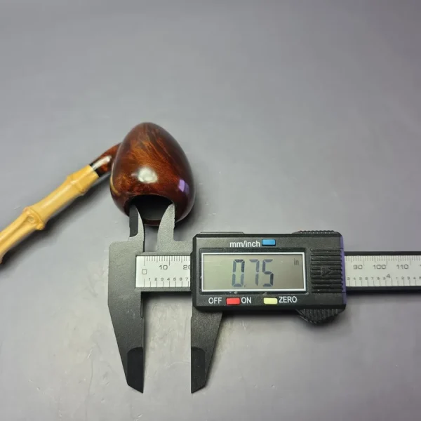 MBSD Briars Modern Masters 1 Smooth Peewit w/ Bamboo Briar Pipe, New - Image 11