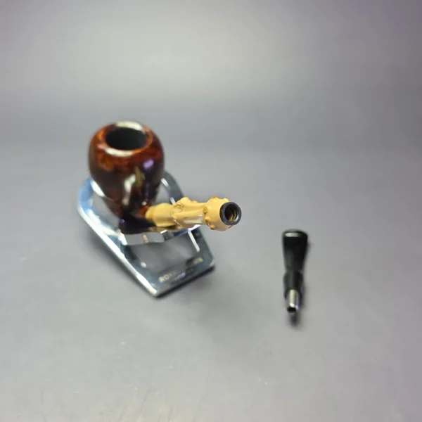 MBSD Briars Modern Masters 1 Smooth Peewit w/ Bamboo Briar Pipe, New - Image 12