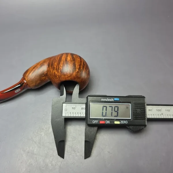 Chacom Reverse Calabash Matte Brown Smooth Apple Estate Briar Pipe, Unsmoked - Image 10