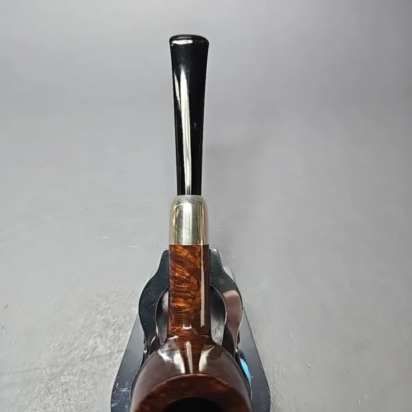MBSD Briars Timeless Traditions 1 Smooth Billiard w/ Silver Handmade Briar Pipe, New - Image 15
