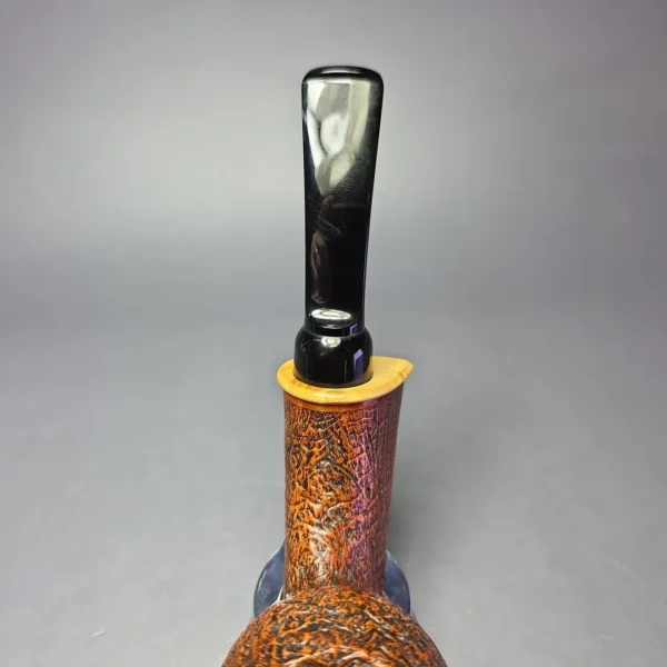MBSD Briars Modern Masters 2 Sandblasted Blowfish w/ Boxwood Handmade Briar Pipe, New - Image 8