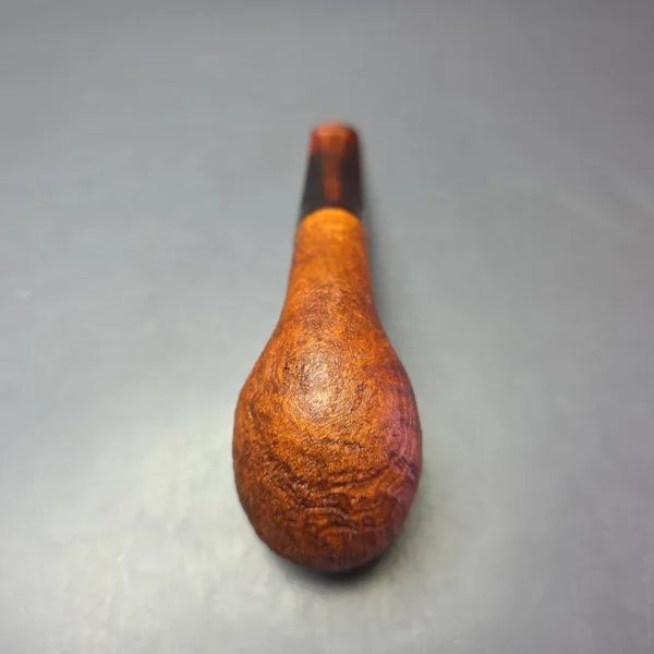 Nate Rose Partially Sandblasted "Espresso" w/ Italian Lucite Briar Pipe, New - Image 9
