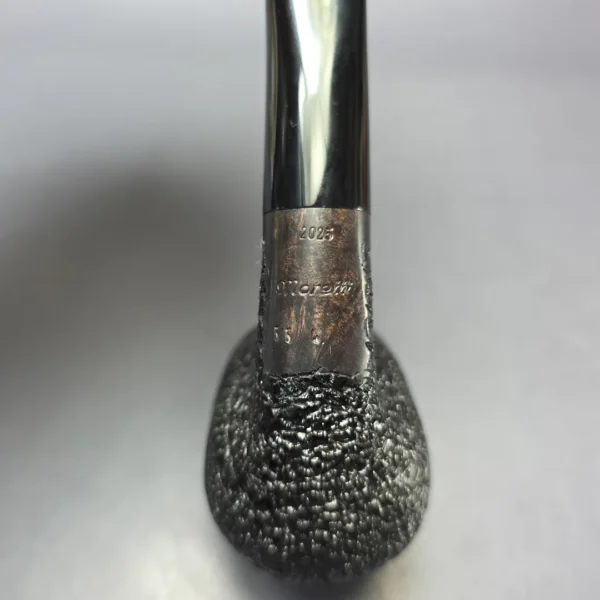 Moretti Partially Rusticated Bent Billiard Estate Briar Pipe, Italian Estates - Image 8