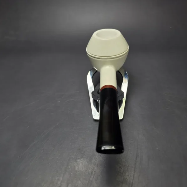 MBSD Meerschaum Deluxe Translucent Rhodesian Block Meerschaum Pipe, Briar-Mortise, 9mm - Image 5