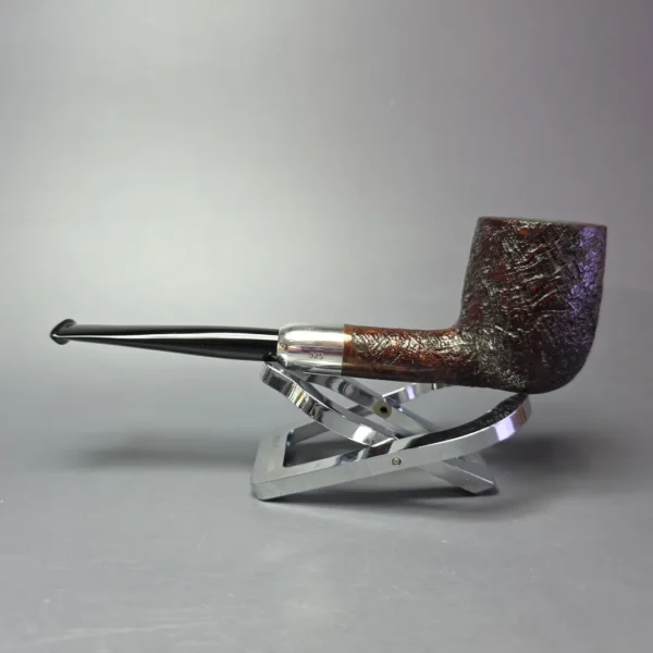 MBSD Briars Timeless Traditions 1 Sandblasted Billiard w/ Silver Handmade Briar Pipe, New - Image 5