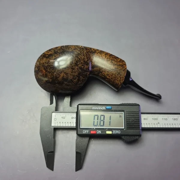 J Mouton Smooth Contrast Fugu Sitter Handmade Briar Pipe, New - Image 10