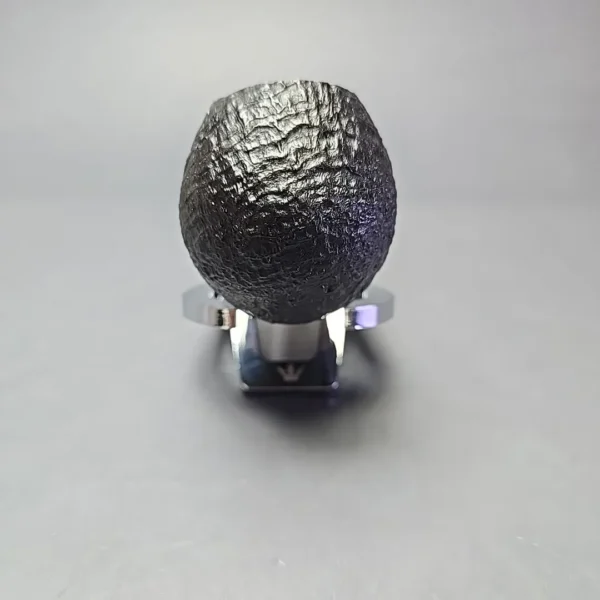 Ser Jacopo Albus et Niger C S1 Sandblasted Apple w/ Silver Estate Briar Pipe, Italian Estates - Image 3