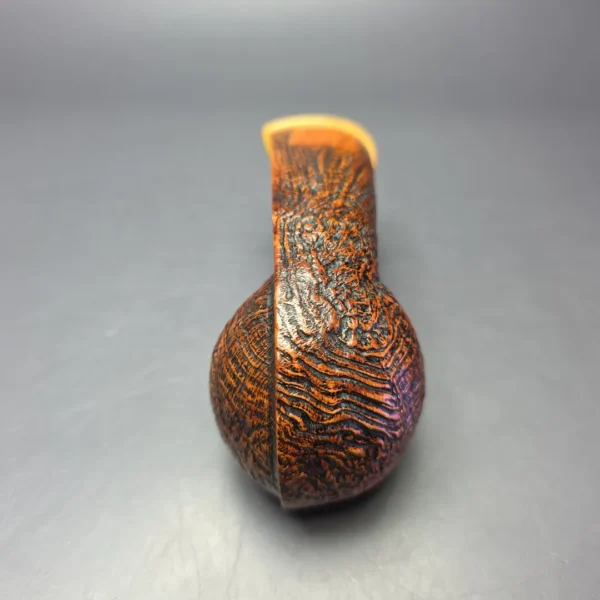 MBSD Briars Modern Masters 2 Sandblasted Blowfish w/ Boxwood Handmade Briar Pipe, New - Image 9