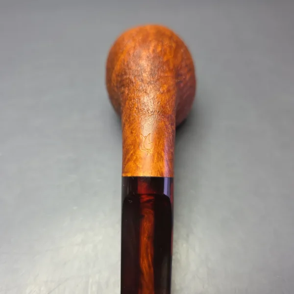 Nate Rose Partially Sandblasted "Espresso" w/ Italian Lucite Briar Pipe, New - Image 10