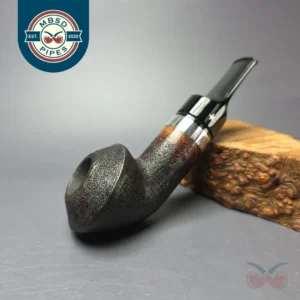 Seawolf (Martin Cermak) Pipe of the Year 2022 Sandblasted Rhodesian Estate Briar Pipe, Unsmoked, 9mm