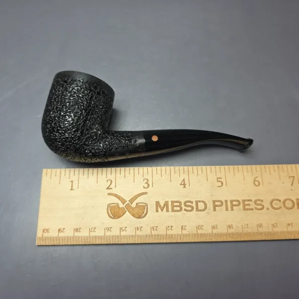 Moretti Partially Rusticated Bent Billiard Estate Briar Pipe, Italian Estates - Image 9