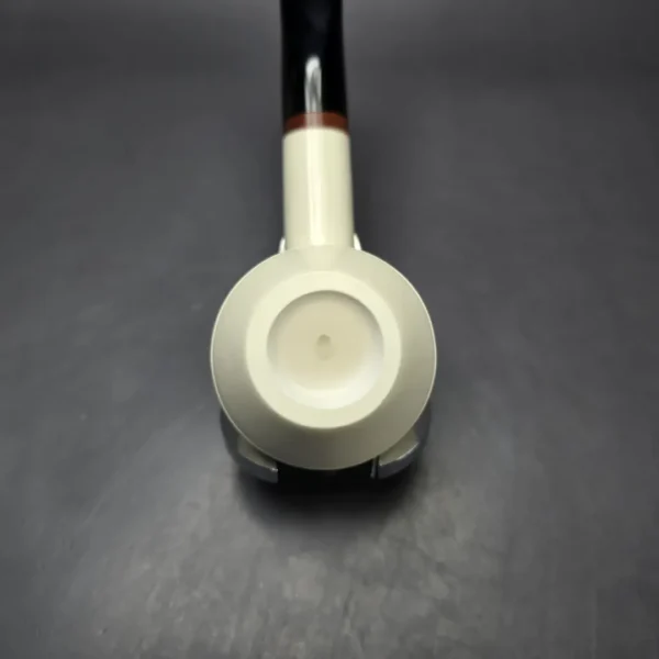 MBSD Meerschaum Deluxe Translucent Rhodesian Block Meerschaum Pipe, Briar-Mortise, 9mm - Image 6