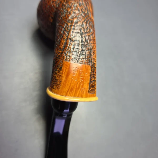 MBSD Briars Modern Masters 2 Sandblasted Blowfish w/ Boxwood Handmade Briar Pipe, New - Image 10