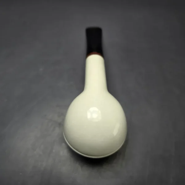 MBSD Meerschaum Deluxe Translucent Rhodesian Block Meerschaum Pipe, Briar-Mortise, 9mm - Image 8