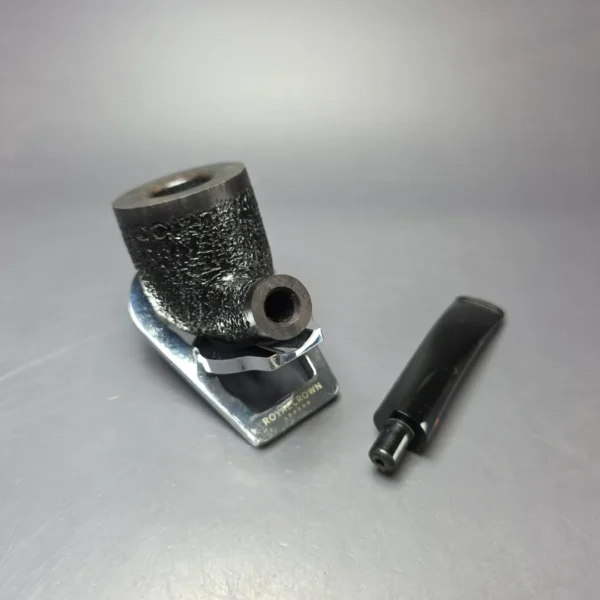 Moretti Partially Rusticated Bent Billiard Estate Briar Pipe, Italian Estates - Image 11