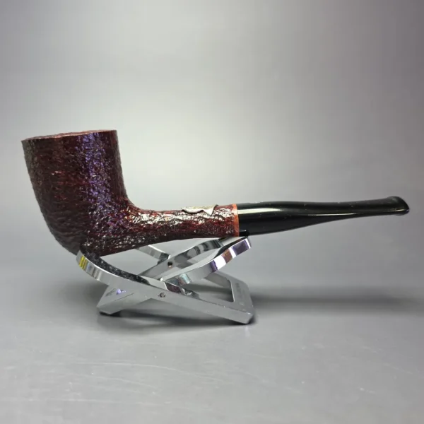 Savinelli 2023 Manzoni Rusticated Dublin w/ Silver Estate Briar Pipe, Unsmoked - Image 3