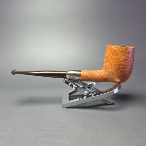 MBSD Briars Timeless Traditions 1 Sandblasted Billiard w/ Silver & Extra Stem Handmade Briar Pipe, New - Image 5