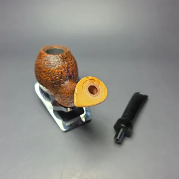 MBSD Briars Modern Masters 2 Sandblasted Blowfish w/ Boxwood Handmade Briar Pipe, New - Image 13