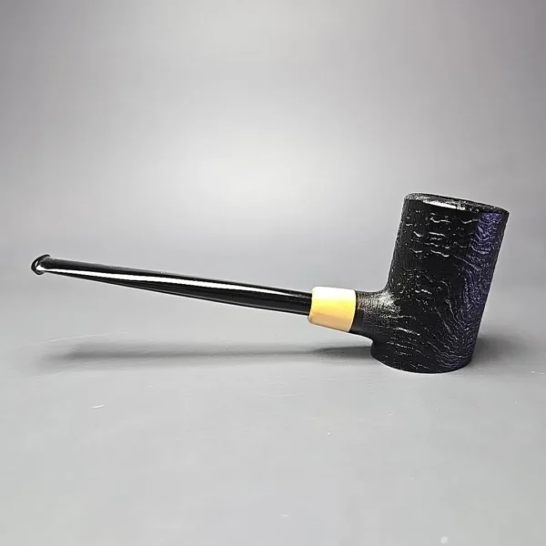 MBSD Briars "Re-Don" Sandblasted Poker w/ Boxwood, Briar Pipe, New - Image 3