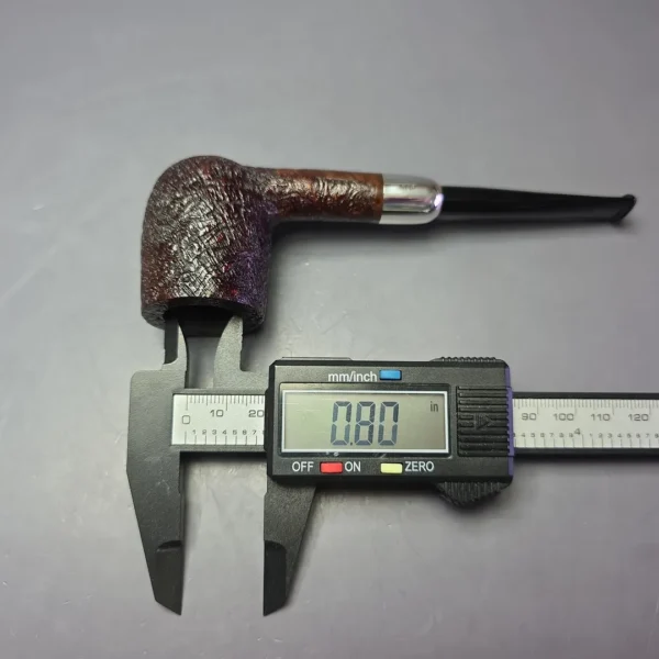 MBSD Briars Timeless Traditions 1 Sandblasted Billiard w/ Silver Handmade Briar Pipe, New - Image 10