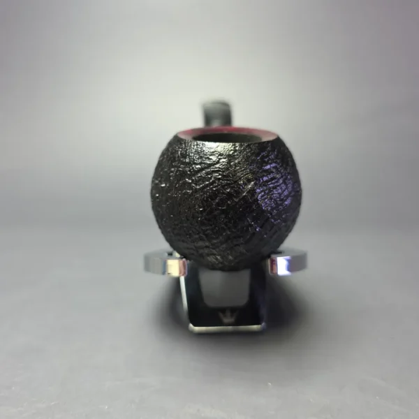 Qi Studio Partially Sandblasted Apple w/ Ivorite Estate Briar Pipe, Unsmoked - Image 3